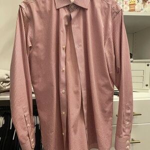 Banana Republic Men's Med Red Checkered Shirt